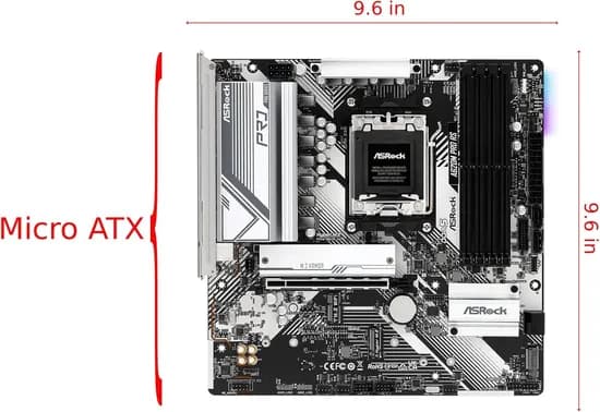 Placa Mãe AMD AM5 Asrock A620M Pro RS Wifi DDR5 OEM