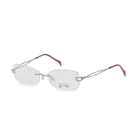 Armação para Óculos de Grau Feminino Visard Mod.962 C1 50-18-135MM - Prata e Vermelho
