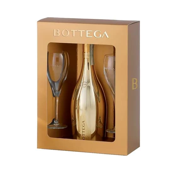 Kit Espumante Bottega Gold 750ML + 2 Copas