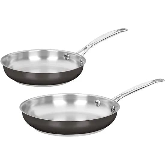 Jogo de Frigideiras Cuisinart BSC722-810 Indução 20CM / 25CM 2 Peças