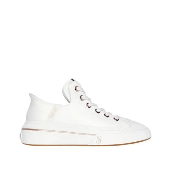Calzado Casual Femenino Skechers Premium Leather Slip-Ins Snoop One – Og White