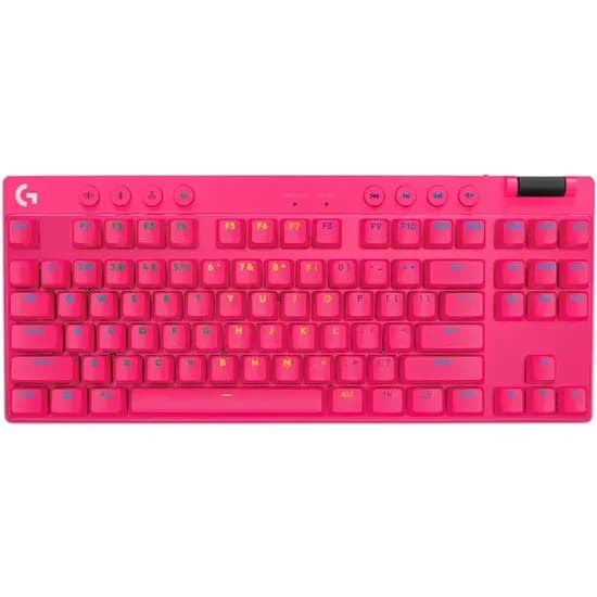 Logitech Teclado Pro X TKL Tactile 920-012154 c/Case USB Rosa