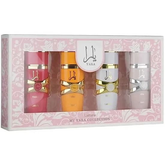 Kit Perfume Feminino Lattafa Yara Collection Edp 25 ML - 4 Unidades