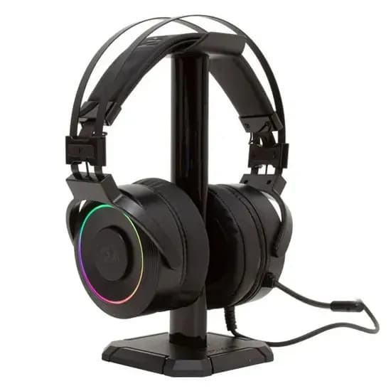 Headset Gaming Redragon Lamia 2 H320RGB-1 7.1 com USB para PC e PS4 + Suporte - Negro
