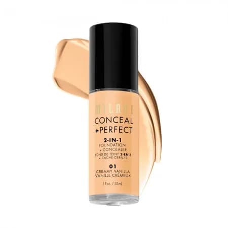 Base Corretivo Milani Conceal + Perfect 2-IN-1 01 Creamy Vanilla 30ML