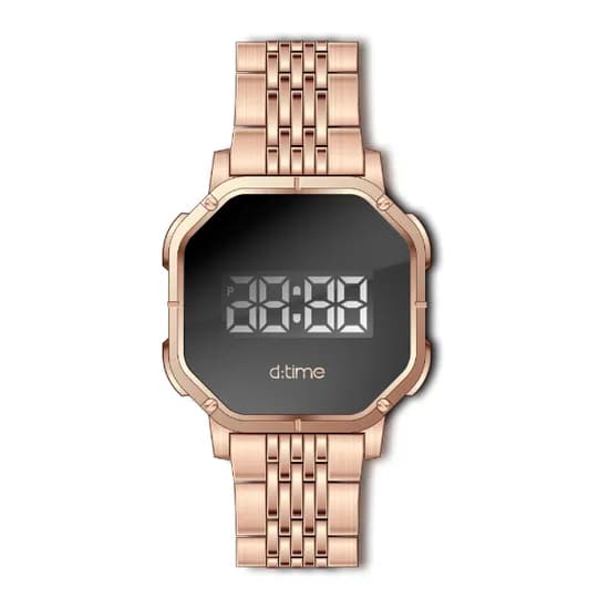 Relógio Digital Masculino Daniel Klein D Time DK.1.12334-6 - Rosa Ouro