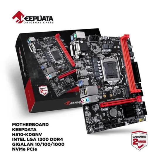 Placa Mãe Intel 1200 Keepdata H511-KDGNV DDR4 HDMI Nvme