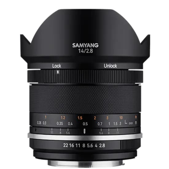 Lente Samyang Canon MF DSLR 14MM F2.8 II Ef FF
