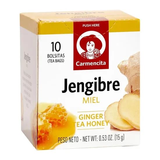 Chá de Gengibre com Mel Carmencita 10 Saquinhos
