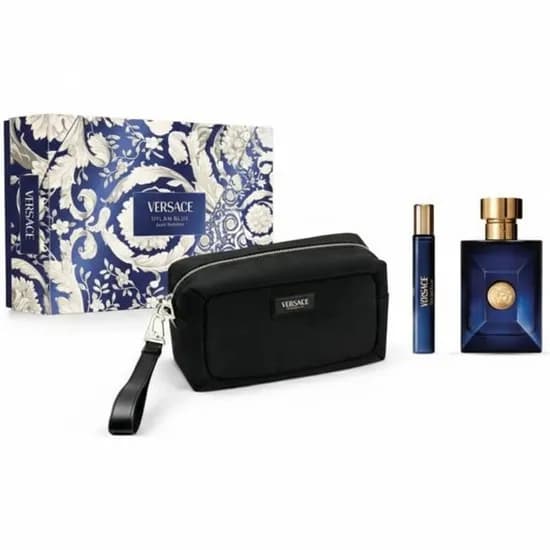 Perfume Versace Kit Dylan Blue Pour Homme 100ML Edt + 10ML Edt + Estojo