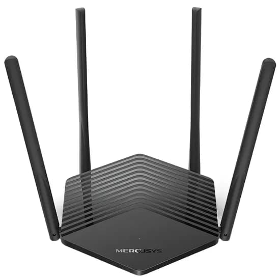 Roteador Mercusys MR60X AX1500 Dual Band Wifi 6 - Preto