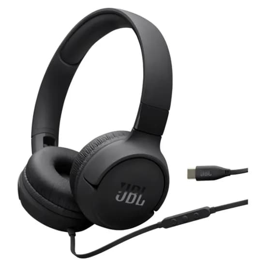 Fone de Ouvido JBL Tune 520C com Fio USB-C - Preto