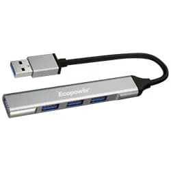 Hub USB-C 3.0 Mtek DS-91TC 9 Portas / HDMI / 3 USB 3.0 / RJ-45 / SD / USB-C / Áudio - Prata