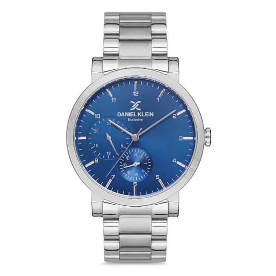 Relogio Analógico Masculino Daniel Klein DK.1.12725-3 Exclusive Gents / Pulseira de Aço Inoxidável - Prata