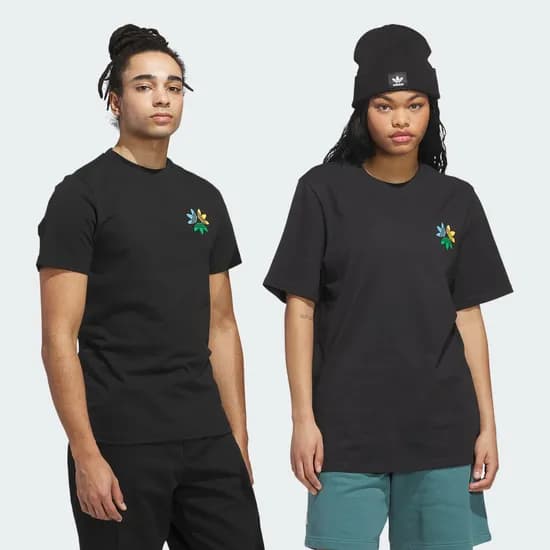 Remera Adidas Skateboarding Pinwheel Trifolio Negr