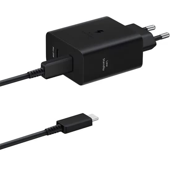 Carregador Samsung EP-T5020XBEGWW Duo USB-C 50W - Black