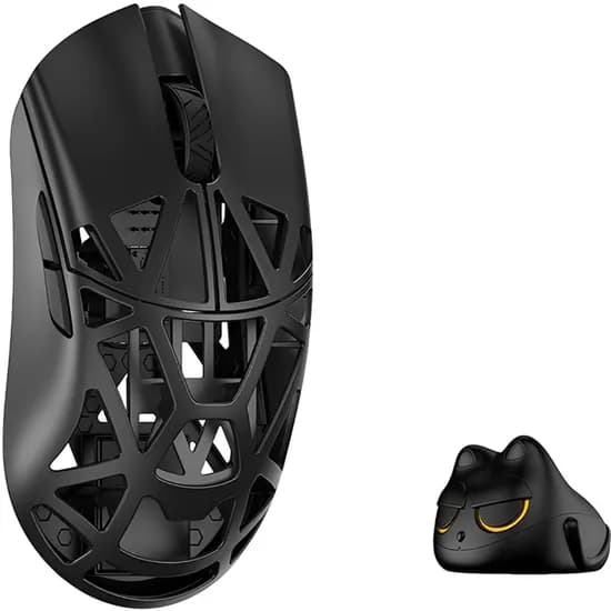 Mouse Gamer Wlmouse Beast X Mini Pro Magnesium Omron Opticals Solid Side Dongle 8K Sem Fio - Preto