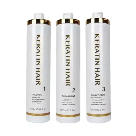 Set de Tratamiento Capilar Keratine Queen Hair White 1000ML