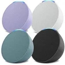 Caixa de Som Alexa Echo Pop - 1 Geração - C2H4R9 Cor:Blue Teal
