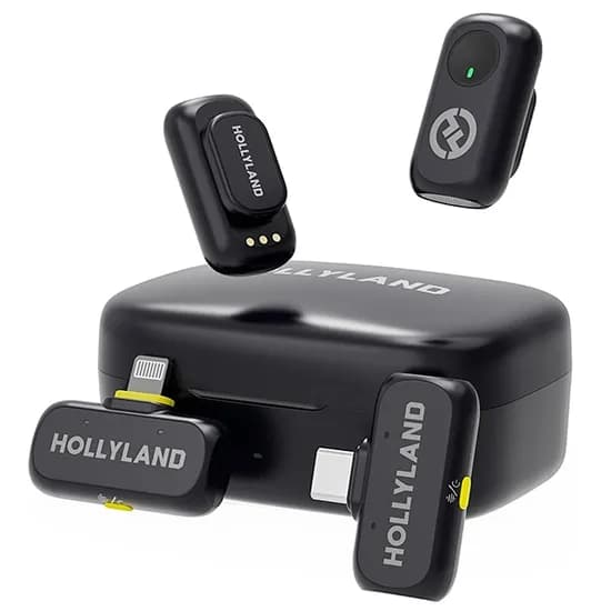 Microfone Sem Fio para Smartphone Hollyland Lark A1 Combo com USB-C/Lightning - Space Gray