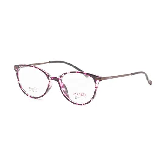 Armação para Óculos de Grau Visard TR8009 C4 Tam. 49-18-138MM - Preto/Animal Print
