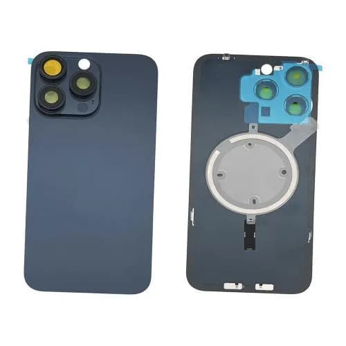 Tapa Trasera iPhone 15 Pro Max Azul Con Flex NFC