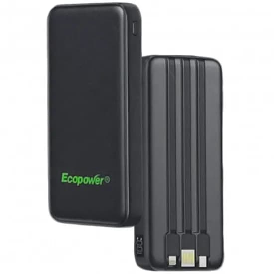 Carregador Portátil Ecopower EP-C807 12000MAH Preto (Caixa Feia)