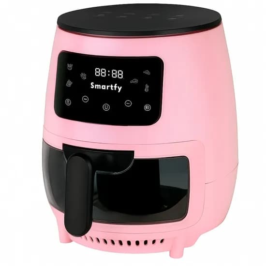 Fritadeira Elet. Air Fryer Smartfy AF03RS 110V Pin Pink/3.6L/Digit|
