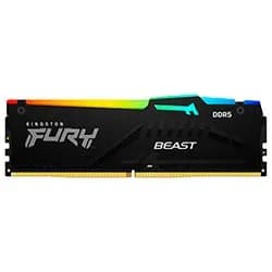 Memória Ram Kingston Fury Beast DDR5 16GB 6800MHZ RGB - Preto (KF568C34BBA-16)