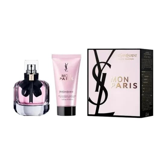 (YSL) Kit Yves Saint Laurent Mon Paris Edp 50ML + Lotion 50ML