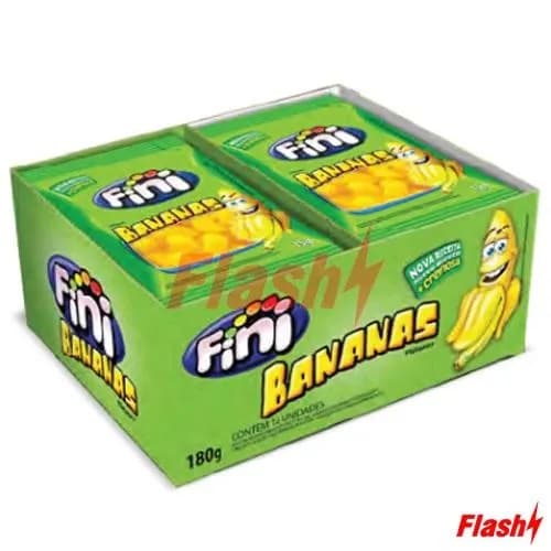 Bala de Gelatina Fini Banana 12X15G
