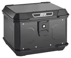 Bau Traseiro para Motocicleta Top Case Em Aluminio 44 Litros Givi Alpina Cor Preto