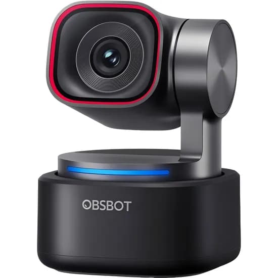 Webcam Obsbot Tiny 3 Ai PTZ 4K - Preto/Vermelho (OWB-2409-Ce)