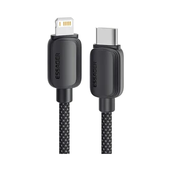 Cable Essager WLA01 USB-C A Lightning 2M Negro
