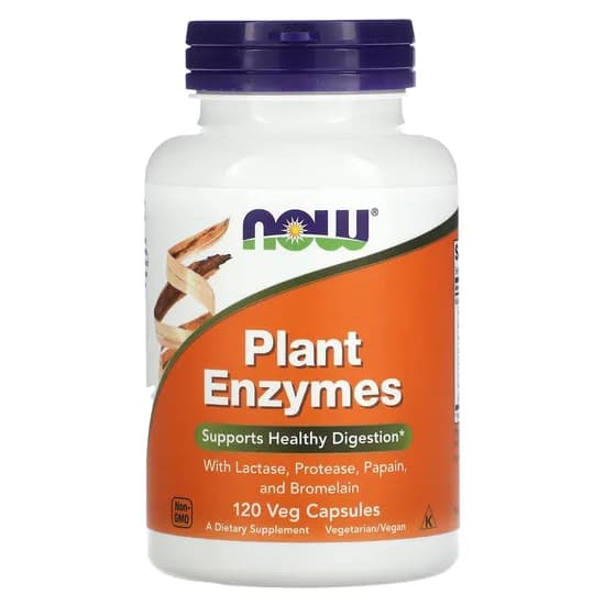Now Plant Enzymes 120 Cápsulas