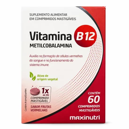 Maxinutri Vitamina B12 Metilcobalamina 60 Comprimidos