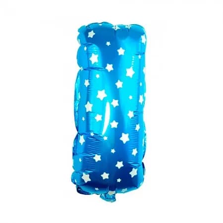 Balao Letra I Azul 16 Polegadas