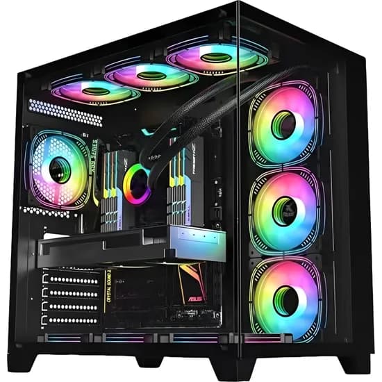 Gabinete Gamer Satellite K896 4 Coolers - Preto