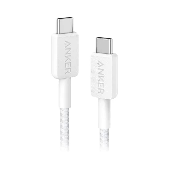 Cable Anker A81F5H21 USB-C A USB-C 1M Blanco