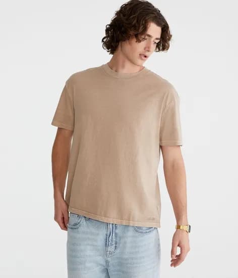 Remera Aeropostale Basica Aero Guys Beige