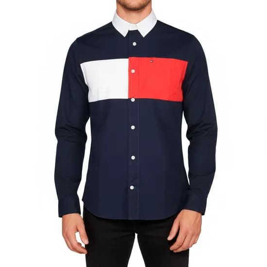 Camisa Tommy Hilfiger Masculino T874636-405 M Marinho