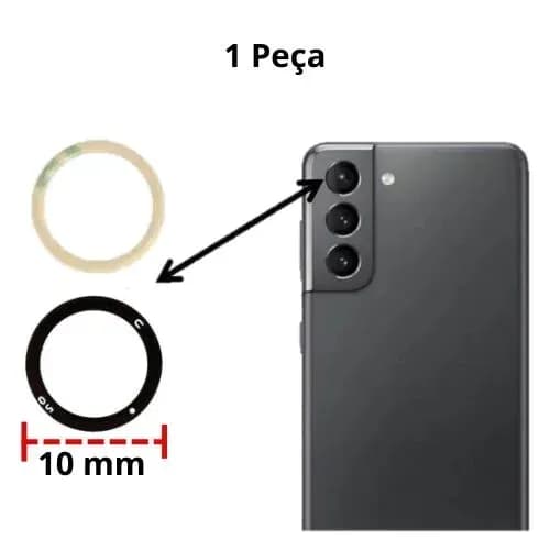 Lente Camara Samsung S21 (Solo Vidro)3IN1