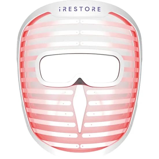 Máscara Facial LED Irestore Luz Vermelha e Azul - Branco