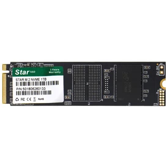 SSD Star Solid 1TB, M.2 Nvme PCI-Exp 3.0, Leitura Até 2300MB/s Gravação 1800MB/s