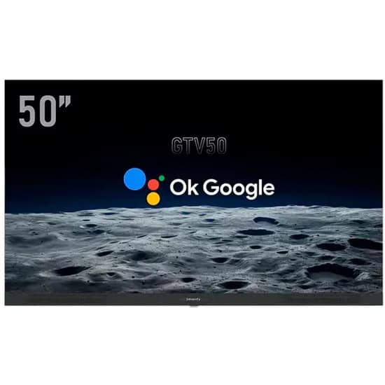 Smart TV LED Smartfy GTV50 / 50" / 4K / HDMI / USB / Ultra HD / com Soundbar / Google TV - Preto
