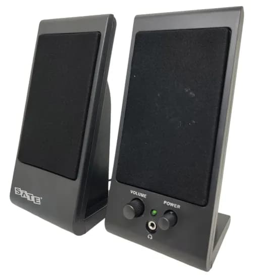 Caixa de Som Speaker Satellite AS-677U USB 2W RMS Preto