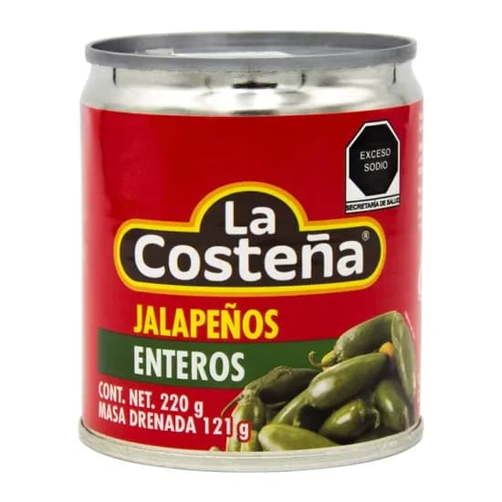 Pimenta La Costeña Jalapeños Inteiros Lata 220G