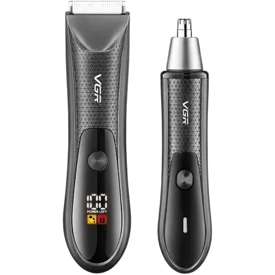Cortador de Cabelo + Depilador Nasal Voyager V-934 5V - Silver