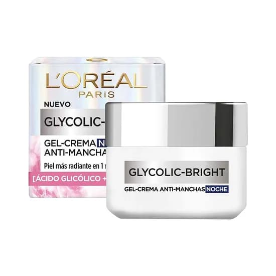 Crema L'Oréal Glycolic-Bright Anti-Manchas Gel Noche 50ML