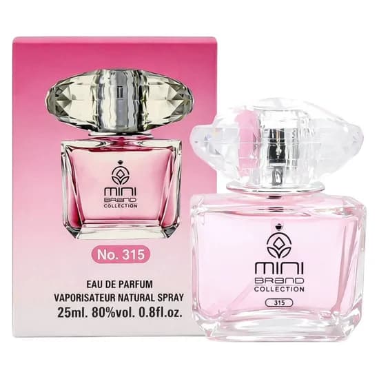 Perfume Mini Brand Collection No.315 Edp 25ML / Versace Bright Crystal